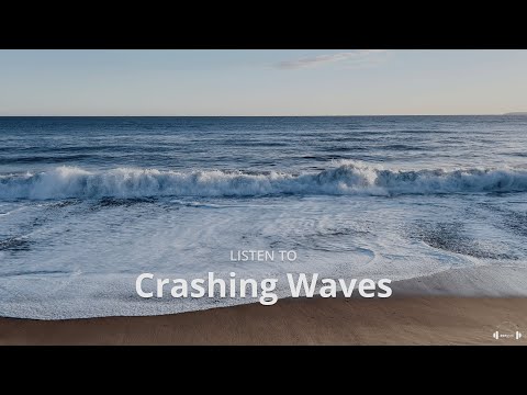 Waves Crashing Against the Shore | Soundscape