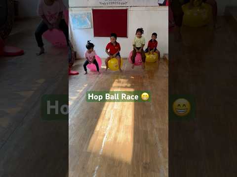 Hop Ball Race-Sports Day #ytshorts #youtubeshorts #hopball #kidsvideo #activity #kidsactivities #fun