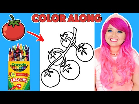 Color Tomatoes With Me | COLOR ALONG WITH KIMMI