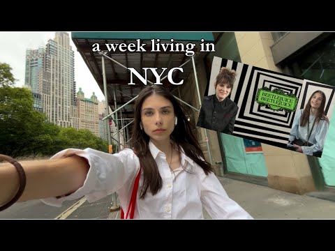 a week in my life in NYC (interviewing winona ryder and jenna ortega, concerts, and touching grass)