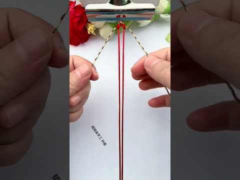 Peace and good fortune, rope braiding skills sharing, simple braiding bracelet tutorial, handmad