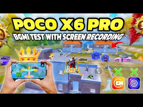 Poco x6 pro🔥 bgmi test with screen recording 🔥