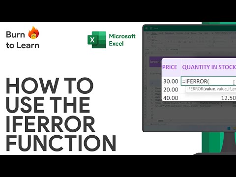 How to use the IFERROR function | Excel Tutorial