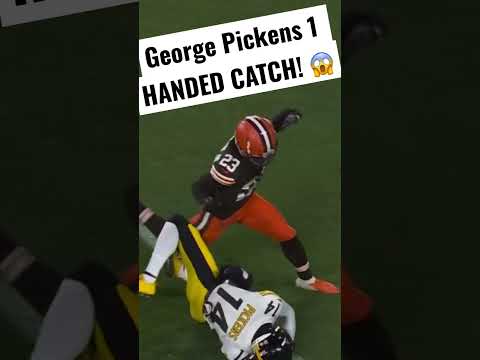 George Pickens AMAZING 1 Handed CATCH! 🔥 Browns Vs Steelers #nfl #nflshorts #pittsburghsteelers