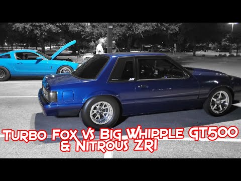 Big Turbo Fox takes on Big Whipple GT500 and Nitrous ZR1