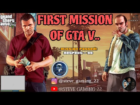 GRAND THEFT AUTO V Gameplay walkthrough part 01| FIRST MISSION 😲| #gtav #gta5