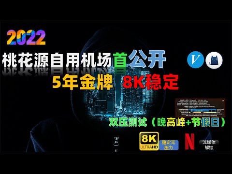 【桃花源】换掉你的免费VPN吧！博主自用5年大牌机场首公开，双压测试（节假日+晚高峰）4k/8K翻墙无压力！全面解锁多地域原生IP爽看Netflix，随机抽奖 抽15个会员