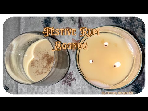 Festive Eggnog (RECIPE) Enjoy with Cookies| For the Holidays