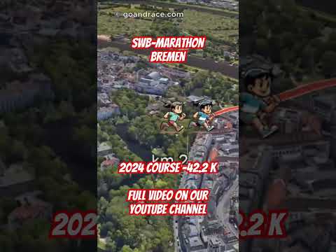 swb-Marathon Bremen 2024: fly over the marathon course!