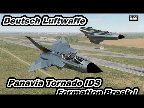 DCS World Deutsch Luftwaffe Panavia Tornado IDS  Formation Bonton Roll ! Break ! ドイツ空軍　【爆音浴】