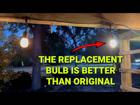 Best Replacement Bulbs for String Lights ~ Crisp White Replaces Dull Yellow Bulbs