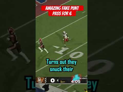 Amazing fake punt pass for 6