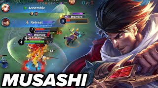 [NEW UPDATE] MUSASHI JUNGLE SEMI DAMAGE/TANK BUILD - HONOR OF KINGS