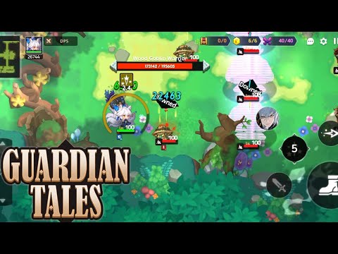 Guardian Tales | Garam with his  2nd Ex weapon hitting the mobs