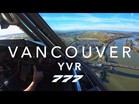 VANCOUVER | BOEING 777 LANDING 4K