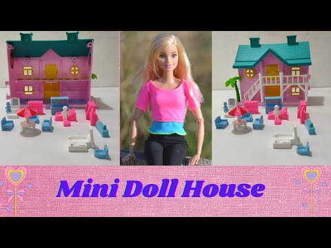 DIY unboxing miniature doll house set/4 min satisfying video #unboxing #miniature #dollhouse