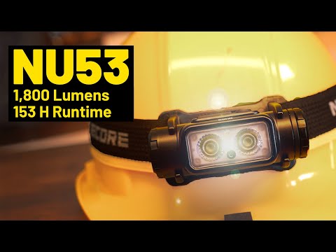 Nitecore NU53: Ultimate Rechargeable Headlamp for Work & Outdoors | 1800 Lumens Review