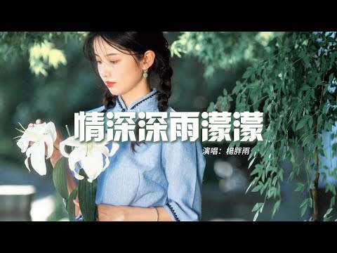 楊胖雨 - 情深深雨濛濛『情深深雨濛濛 多少樓台煙雨中，記得當初你儂我儂 車如流水馬如龍。』【動態歌詞MV】