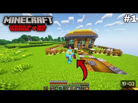 Minecraft Hardcore Survival Series Ep 1 (HINDI GAMEPLAY) #1