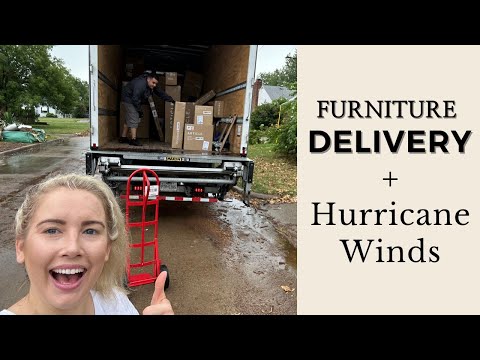 Furniture delivery and hurricane winds | Will the stone cottage ever make it?!