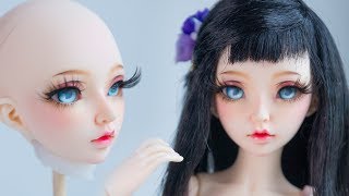 Faceup Tutorial №78 Minifee Celine OOAK BJD Custom doll repaint by WillStore