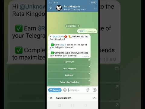 Rats kingdom 🐀 Airdrop Join Now | Rats Kingdom Airdrop Snapshot 2 10 January Join To Earn Bi Reward