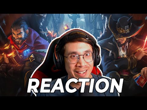 Arcane fan reacts to TWISTED FATE & GRAVES (Voicelines, Skins, & Story) | League of Legends