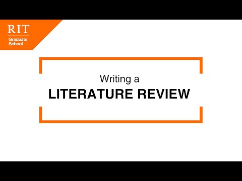 Graduate School Workshop | Literature Review Writing