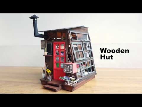 DIY miniature dollhouse | Wooden Hut DGM03 | Rolife