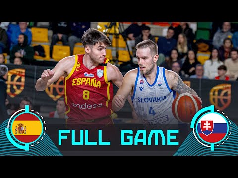 Spain v Slovakia | Full Basketball Game | FIBA EuroBasket 2025 Qualifiers