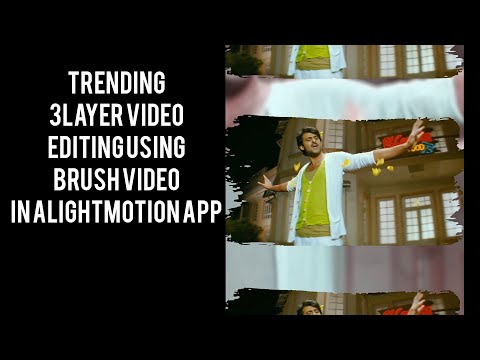 Trending 3layer drawing brush effect video editing tutorial in alightmotion // alightmotion