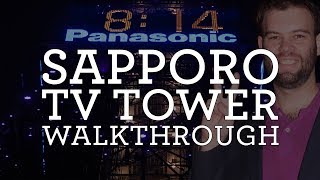 Sapporo TV Tower Night Visit - See the city lights - Hokkaido Travel in August