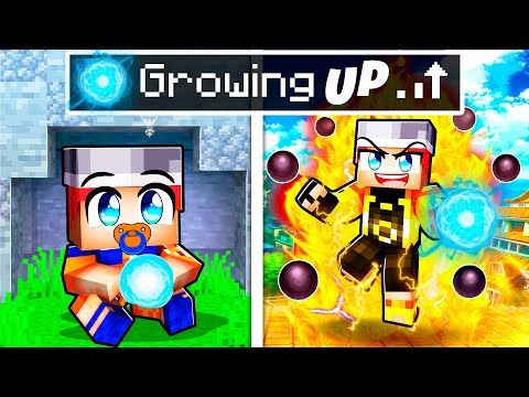 Growing Up as NARUTO in Minecraft!