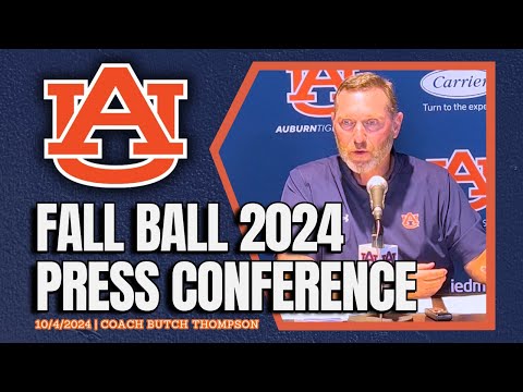 Butch Thompson Previews Auburn Baseball 2024 Fall Ball | FULL PRESSER