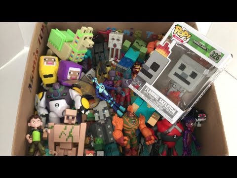 Unboxing Minecraft Funko Pop! Flaming Skeleton | Ben 10 Figures | Minecraft Figures & Power Rangers