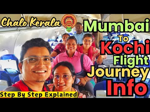 Flight Journey Mumbai to Kochi ✈️ | Kerala Tour Travel Vlog | Air Travel Experience 2024