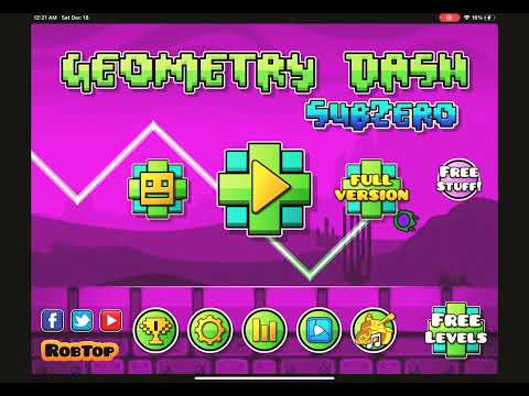 Playing geometry dash trying to beat press start (subzero)