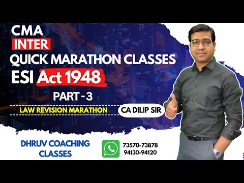 ESI Act 1948 Marathon Revision | ESI Act 1948 Explained | Employee State Insurance Act Revision