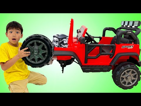 Eric Builds and Play with New Toy Cars