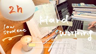 【2h一起讀書】🎹🍒Study with me ☁️Law student＊real time 實時學習＊果讀書 Nanaka 勉強動画