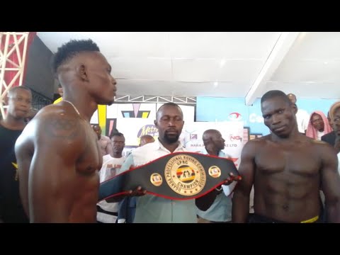 NIGHT Of Legends Weighing,Shadir Musa @74kgs Vs Ivan Magumba's @75 Plus John Serunjogi,Naser Bukenya