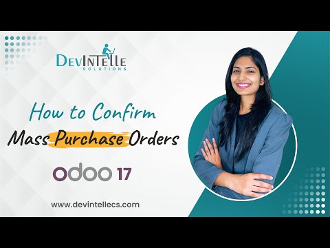 How to Confirm Mass Purchase Odoo | Purchase confirm