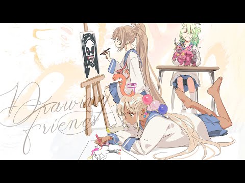 【Drawing Collab】Drawing with Faufau and Meimei!