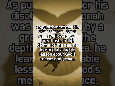 1 Minute Lesson of Jonah   Jonah's Reluctant Journey        #faithfilledinsiration