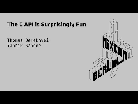 NixCon2024 The C API is Surprisingly Fun