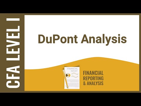 CFA Level I FRA - DuPont Analysis