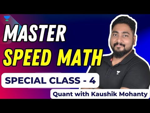 Master Speed Math Series [Special Class 4] Kaushik Mohanty