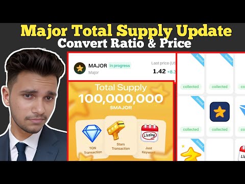 Major Total Supply 100M | Major Token Price & Convert Ratio | Major Achievement Convert Ratio