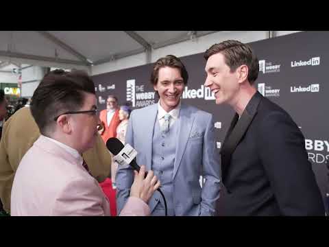 James & Oliver Phelps on the Red Carpet at the 28th Annual Webby Awards #Webbys