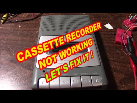 Cassette tape recorder common problem repair